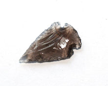 Load image into Gallery viewer, Black Obsidian Natural Crystal Stone Carved Arrowhead (Dragon Glass)