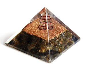 Large Labradorite Crystal Chips Orgone Pyramid