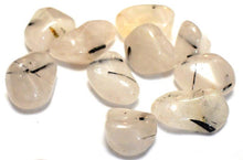 Load image into Gallery viewer, Tourmalinated Quartz Crystal Tumble Stone