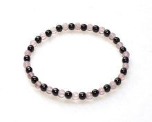 Load image into Gallery viewer, MOTHERS DAY 🌸Rose Quartz & Hematite Crystal Beaded Bracelet - | reiju