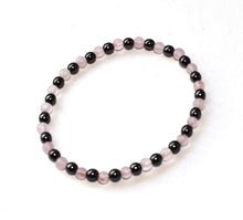 Load image into Gallery viewer, MOTHERS DAY 🌸Rose Quartz & Hematite Crystal Beaded Bracelet - | reiju
