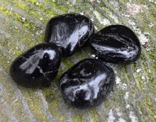 Load image into Gallery viewer, Black Tourmaline Crystal Tumble Stone