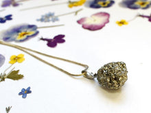 Load image into Gallery viewer, Pyrite " Fools Gold" Crystal Raw Pendant