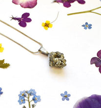 Load image into Gallery viewer, Pyrite " Fools Gold" Crystal Raw Pendant