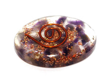 Load image into Gallery viewer, Amethyst Crystal Chips Orgone Cabochon Palm Stone - Reiju