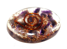 Load image into Gallery viewer, Amethyst Crystal Chips Orgone Cabochon Palm Stone - Reiju
