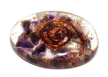 Load image into Gallery viewer, Amethyst Crystal Chips Orgone Cabochon Palm Stone - Reiju