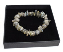 Load image into Gallery viewer, AA Grade Labradorite Beads Natural Crystal Stone Chip Bracelet Inc Luxury Gift Box