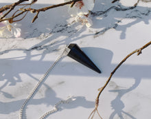 Load image into Gallery viewer, Shungite Crystal Dowsing Pendulum