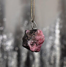 Load image into Gallery viewer, Rhodonite Raw Crystal Pendant