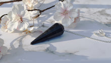 Load image into Gallery viewer, Shungite Crystal Dowsing Pendulum