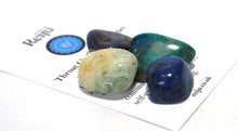 Load image into Gallery viewer, Throat Chakra Crystal Tumble Stone Healing Set