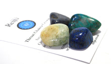 Load image into Gallery viewer, Throat Chakra Crystal Tumble Stone Healing Set