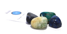 Load image into Gallery viewer, Throat Chakra Crystal Tumble Stone Healing Set