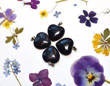 Load image into Gallery viewer, Blue Goldstone Sparkly Heart Pendant