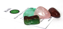 Load image into Gallery viewer, Heart Chakra Crystal Tumble Stone Healing Set (Beautifully Gift Wrapped)