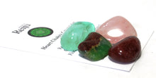 Load image into Gallery viewer, Heart Chakra Crystal Tumble Stone Healing Set (Beautifully Gift Wrapped)