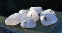 Load image into Gallery viewer, Tourmalinated Quartz Crystal Tumble Stone