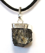 Load image into Gallery viewer, Small Black Tourmaline Pendant Necklace – Natural Crystal Protection Stone with Cord|Reiju