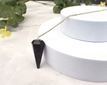 Load image into Gallery viewer, Shungite Crystal Dowsing Pendulum