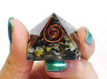Load image into Gallery viewer, Emerald Crystal Small Orgone Pyramid