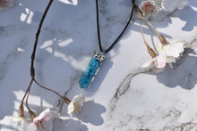 Load image into Gallery viewer, Turquoise Howlite Crystal Orgone Pendant & 18" Cord Necklace |Reiju