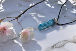 Turquoise Howlite Crystal Orgone Pendant
