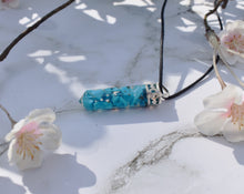 Load image into Gallery viewer, Turquoise Howlite Crystal Orgone Pendant & 18" Cord Necklace |Reiju