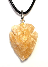 Load image into Gallery viewer, Yellow Jade Crystal Arrowhead Pendant