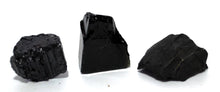 Load image into Gallery viewer, 'Protection' Natural & Unique Crystals Pocket Gift Set Inc Shungite, Black Tourmaline & Black Obsidian