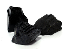 Load image into Gallery viewer, 'Protection' Natural & Unique Crystals Pocket Gift Set Inc Shungite, Black Tourmaline & Black Obsidian