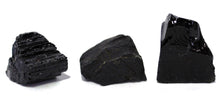 Load image into Gallery viewer, 'Protection' Natural & Unique Crystals Pocket Gift Set Inc Shungite, Black Tourmaline & Black Obsidian