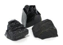 Load image into Gallery viewer, 'Protection' Natural & Unique Crystals Pocket Gift Set Inc Shungite, Black Tourmaline & Black Obsidian
