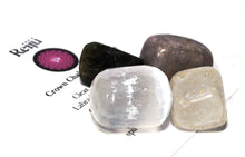 Load image into Gallery viewer, Crown Chakra Crystal Tumble Stone Healing Set (Beautifully Gift Wrapped)