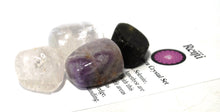 Load image into Gallery viewer, Crown Chakra Crystal Tumble Stone Healing Set (Beautifully Gift Wrapped)