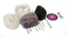 Load image into Gallery viewer, Crown Chakra Crystal Tumble Stone Healing Set (Beautifully Gift Wrapped)