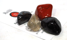 Load image into Gallery viewer, Base / Root Chakra Crystal Tumble Stone Healing Set (Beautifully Gift Wrapped)