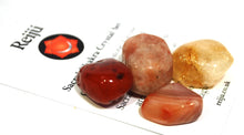 Load image into Gallery viewer, Sacral Chakra Crystal Tumble Stone Healing Set