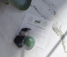 Load image into Gallery viewer, &quot;Crystals For New Beginnings&quot; Tumble Stone Set Reiki Charged