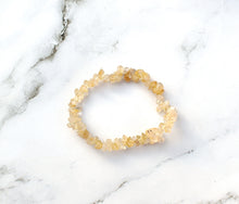 Load image into Gallery viewer, Citrine Yellow Crystal Stone Chips Bracelet