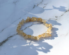 Load image into Gallery viewer, Citrine Yellow Crystal Stone Chips Bracelet