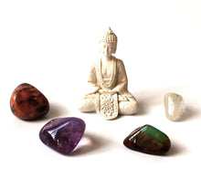 Load image into Gallery viewer, &quot;Meditation&quot; Tumble Stones &amp; Buddha Set - Krystal Gifts UK