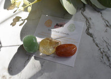 Load image into Gallery viewer, "Crystals For Good Luck" Tumble Stone Set Reiki Charged