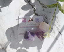 Load image into Gallery viewer, "Crystals For Anxiety Relief" Tumble Stone Set Reiki Charged |Reiju