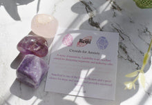 Load image into Gallery viewer, "Crystals For Anxiety Relief" Tumble Stone Set Reiki Charged |Reiju