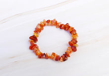 Load image into Gallery viewer, Carnelian Natural Crystal Stone Chips Bracelet Handmade |Reiju