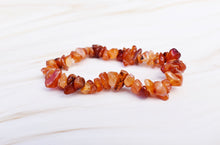 Load image into Gallery viewer, Carnelian Natural Crystal Stone Chips Bracelet Handmade |Reiju