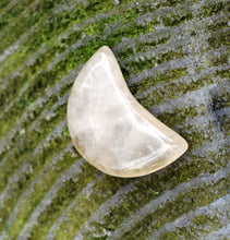 Load image into Gallery viewer, 100% Natural & Unique Brazilian Citrine Crystal Polished & Carved Small 'Quarter' Moon Inc Benefits Tag