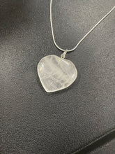 Load image into Gallery viewer, Clear Quartz Polished Crystal Stone Heart Pendant |Reiju