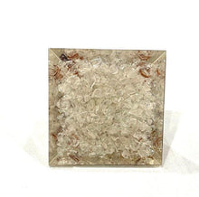 Load image into Gallery viewer, Clear Quartz & Black Tourmaline Natural Crystal Stones Orgone Orgonite Pyramid Gift |Reiju